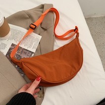 크로와상백 보부상크로스백 빈티지 작은 핸드백 여성 럭셔리 어깨 가방 브랜드 클러치 나일론 Crossbody 메