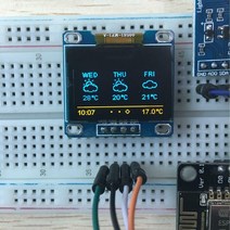 DIY 키트 모듈 기판 보드 Esp8266 온도 습도 대기압 광 센서 장착 기상 관측 키트Arduino Ide Iot 스타터 용 0.96 디스플레이, 단일옵션