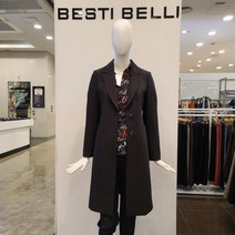 베스띠벨리 레이온 혼방 더블 버튼 롱 재킷