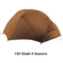 캠핑텐트 인용 배낭 야외 계절 겨울 더블 레이어 하이킹 서바이벌, 16.15D Khaki 4 season