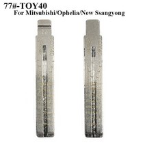 77 # HY22 TOY2 TOY40 자동차 키 블랭크 새겨진 라인 스케일 전단 톱니 블레이드 범용 접이식 플립 나이프, [03] 77-TOY40