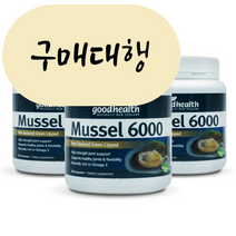 뉴질랜드 굿헬스 6000mg 300캡슐 3개 초록잎홍합 홍박스 구매대행, 300정