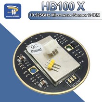 TF 미니 라이다 센서 PLUS HB100 X 10.525GHz 마이크로파 2-16M 도플러 레이더 Ardunio HB100X 용 인체 유도 스위치 모듈, 단일, 한개옵션0