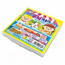 종이나라 6000 무늬색종이(케이스) 색상지 종이접기 공예 만들기