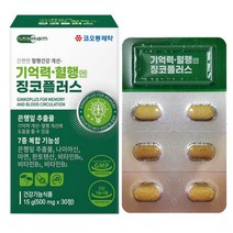 플로아/ 기억력 혈행 징코 은행잎추출물 개선 영양제 비타민B6 나이아신 아연 판토텐산 비타민B1 비타민B2 플라보노이드 고3 청소년 수험생 부모님선물, 징코 기억력- 1병, 1개