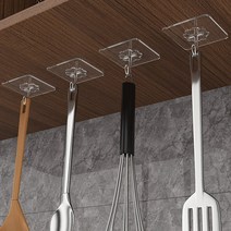 YK 가장 저렴한 몬스터 행거 후크 투명한 강한 접착 벽걸이 후크 헤비로드 랙 컵 부엌 욕실 옷걸이, 10pcs, 3Ea