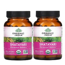 Organic India Shatavari 샤타바리 샤타바리뿌리추출물 800mg 베지 90정 사타바리 산타바리 사타라릴, 1개, 기본