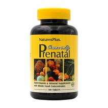 네이쳐스플러스 소스오브라이프 프레나탈 Prenatal 800 mcg 180 정 NaturesPlus Source of Life Prenatal, 1통