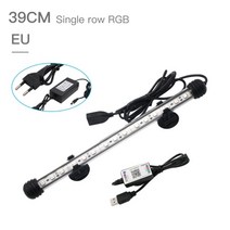 Zhongji 19cm-59cm 수족관 led 조명 블루투스 앱 원격 제어 rgb 수족관 식물에 대한 방수 물고기 탱크 조명 램프, 협력사, 39CM EU 플러그