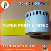 5 x 롤 형제 호환 라벨 재고 정리 도매 저렴한 가격 연속 종이 DK 22205 DK 2205 DK-22205 화이트, 02 5 rolls yellow label