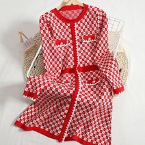 서른아홉 손예진 전미도 김세정 한소희 엄현경st 격자 무늬 라운드넥 니트 긴팔원피스 수입원피스