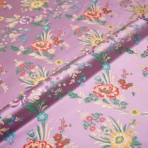 원단 의류원단 고급원단 브로케이드 자카드 플라워 패턴 다마스크 천 실크 새틴 및 25, 50x75cm, 첸지