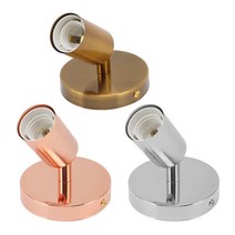 전구소켓 백열 볼 발열 전구 소켓 장식 브러시드 85-265V 설치하기 철 홀더 E27 E26 전구용 나사로 180 도 조절 가능, [01] Color1