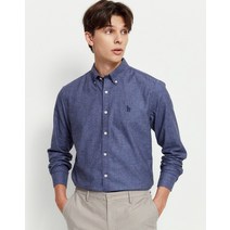 21FW [populet]네이비 버튼다운 면 긴팔캐주얼셔츠 WHSH1D501N2