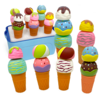 소프트 말랑 자석 스노우볼 아이스크림 자르기 18pcs