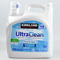 코스트코 커클랜드울트라 클린 프리 앤 클리어 세탁세제(5.73L) 대용량 146회분, 5.73L, 1개