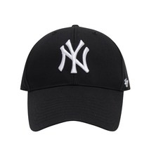 47브랜드 MLB모자 엠엘비 NY 뉴욕양키스 베이직 MVP 빅 로고 볼캡 모자 블랙 B-RAC17CTP-BK