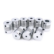 철근커플러 각종커플러 에어공구 수공구1pcs D19 * L25 알루미늄 유연한 턱 샤프트 커플 링 5 8 6.35mm 8mm, 19 5 X 10