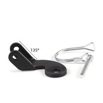 자전거 트레일러 후면 랙 스틸 히치 애완 동물 자동차 히치 링커 커넥터 후면 랙 사이클링 어댑터 액세서리, typeb 135도