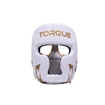 복싱용품 위한 토크 복싱 헤드 가드 헬멧 PU 장비 무에타이 권투 자유 경기 MMA 훈련, White gold+M