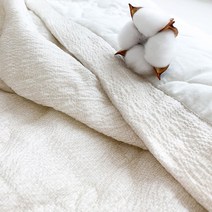 보드리아 쿨링 스노우리플 시어서커 60수 여름이불, 블루, S(160x210)