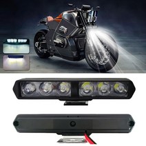 DRL 플래시 6LED 오토바이 헤드라이트 스포트라이트 보조 고휘도 램프 전기 자동차 스쿠터 오토사이클 개조 전구