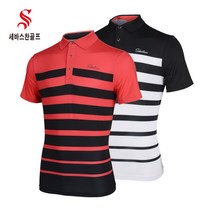 세바스찬골프 남성 단가라 변형 스타일 카라넥 반팔 티셔츠 J221 J222