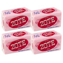 ZOTE 세탁비누 핑크, 400g, 4개
