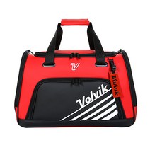 볼빅 남성 골프 컬러 배색 포인트 보스턴백 VMBBK202, 레드