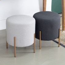 지엠퍼니처 인테리어 의자 골드 베스트 콜렉션, 03. 앨리스 스툴 패브릭 EL (차콜브라운)