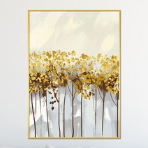 아트블루 풍수 인테리어 추상화 황금 나무 그림 거실 현관 액자, 4번 추상화 돈나무숲 C3 세로