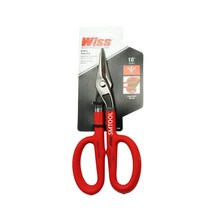 위스 곡선 철판가위 V10N 10인치 함석가위 WISS, 1개