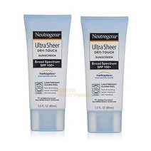 뉴트로지나 울트라 시어 건조한 피부용 광범위 자외선 차단 썬크림 SPF-100+ 88mL(3 fl oz) 2팩