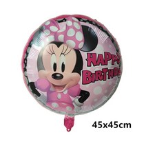 거대한 디즈니 호일 풍선 미키 마우스 미니 생일 파티 장식 아이 장난감 베이비 샤워 공 어른이 만화, [01] As Picture, [40] style41