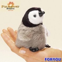 ForU978 아기펭귄 고급 포크마니스 손가락인형 교육완구 헝겊교구 포크마, 상세페이지 참조