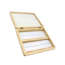 Premiere 우드 슬라이드 글라스 박스 과학 표본 교구