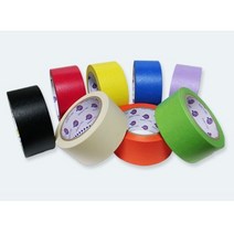 대진교육 칼라마스킹테이프 종이테이프 48mm 빨 노 초 파 검 흰 택1, 흰색(아이보리)