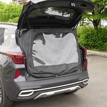 케이엠모터스 셀토스 차량용 모기장 텐트 트렁크 모기장, 우레탄창 텐트 모기장