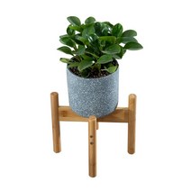 하모니 대나무 화분 스탠드 화분받침대 인테리어, 내추럴 중(25cm)