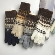 스마트 폰 터치 니트 스키 겨울 여성 남성 장갑 3종세트