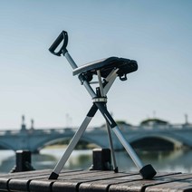 [2023] 타다체어 접이식의자 좌식의자 캠핑의자 캠핑좌식의자 캠핑체어 지팡이의자 경량캠핑의자 폴딩체어 야외의자 간이의자 노인지팡이 어르신지팡이 접이식지팡이 삼발이지팡이, M166이상, 블랙, 1개