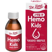 닥터라인 헤모키즈 맛있는 딸기맛 유아철분제, 120ml, 15개