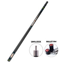 CRICAL 큐 싱글 버트 유니록/총알 3/8*8 전체 큐가 아닌 방사형 핀 조인트, Uniloc 1