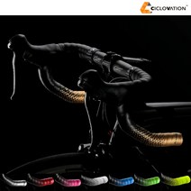 [시클로베이션] 레더 터치 퓨전 자전거 바테잎, 블랙+레드