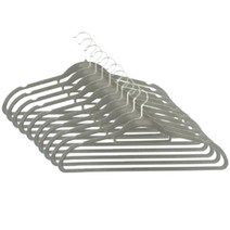 옷안늘어나는 논슬립 니트 바지 벨벳 옷걸이 바지걸이, 연그레이10P