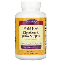Natures Secret 멀티-허브 소화 디톡스 서포트 275 정, 1팩, 275정