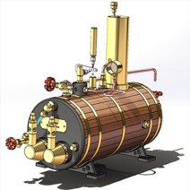 고효율 증기 기관 보일러 레트로 모델 선박 대형 보일러 높은 열 변환율 순수 구리, Steam engine