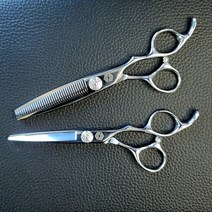 [HAN가위] 미용 전문 가위 블런트 가위 틴닝 가위 2종 세트 /헤어 전문가용 디자이너용, 블런트6인치&틴닝가위, 1개