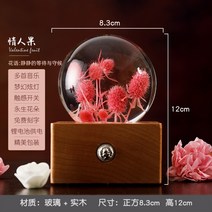 민들레 문진 유리 볼 구슬 인테리어 수정 소품 선물 북유럽 홈 카페, 레드 프렌차이즈개