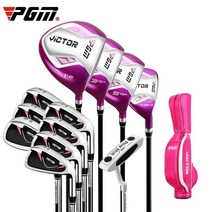 PGM VICTOR 여성 골프채 풀세트 관부가세포함, 스틸샤프트(9종)캐디백A